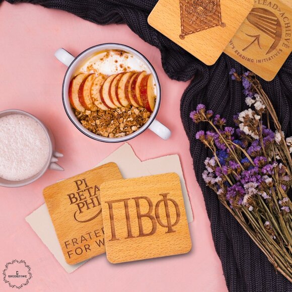 Pi Beta Phi (Set of 4 Coasters) - Picture 2 of 4